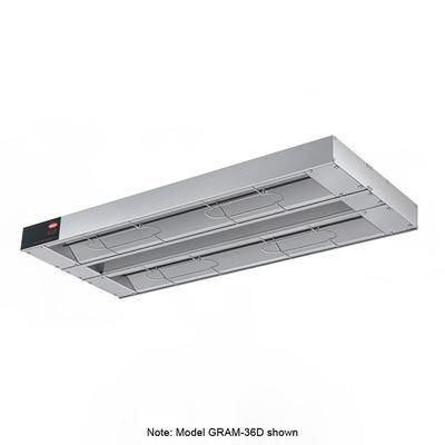 Hatco GRAM-30D3 120 30" Maximum Watts Infrared Strip Warmer - Double Rod, 1 Remote Toggle Control, 120v, Silver