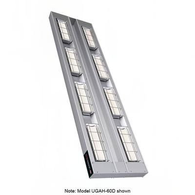 Hatco UGAH-60D3 240 60" High Watt Ceramic Strip Warmer - Double Tile, Remote Toggle Control, 240v/1ph, Silver