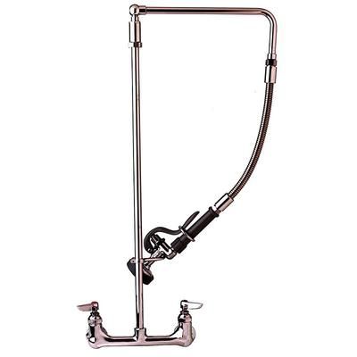 T&S B-0131 29 7/8"H Wall Mount Pre Rinse Faucet - 1 3/20 GPM, Base with Nozzle, Stainless Steel