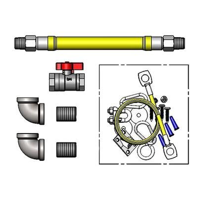 T&S HG-4E-48-FF 48" Gas Hose w/ Quick Disconnect - 3/4" NPT