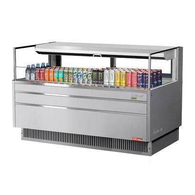 Turbo Air TOM-60L-UFD-S-1S-N 58 3/4" Horizontal Open Air Cooler w/ 1 Level, 115v, 115 V, Silver