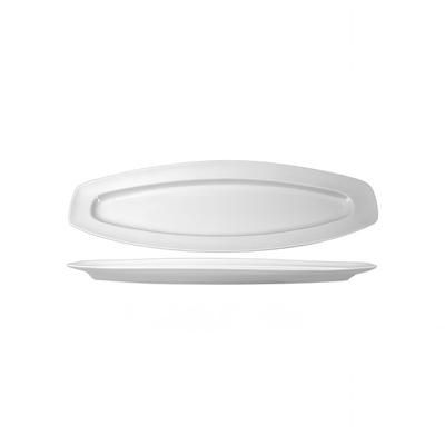 ITI BL-2100 21" Oval Bristol Fish Platter - Porcelain, Bright White, 1 Dozen
