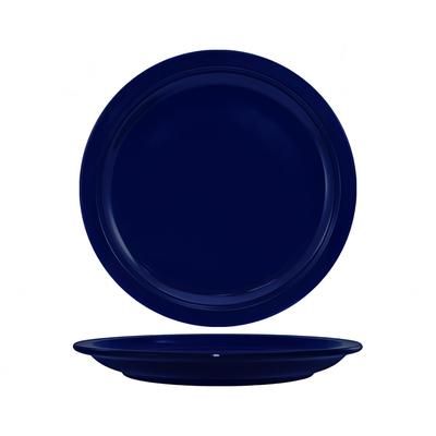 ITI CAN-8-CB 9" Round Cancun Plate - Ceramic, Cobalt Blue