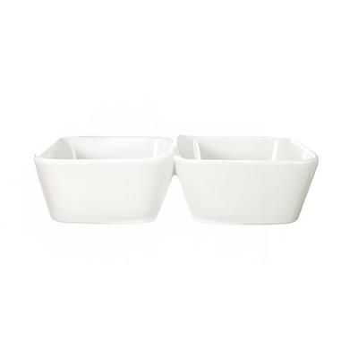 ITI EL-222 20 oz Rectangular Elite Bowl Dish - Porcelain, Bright White