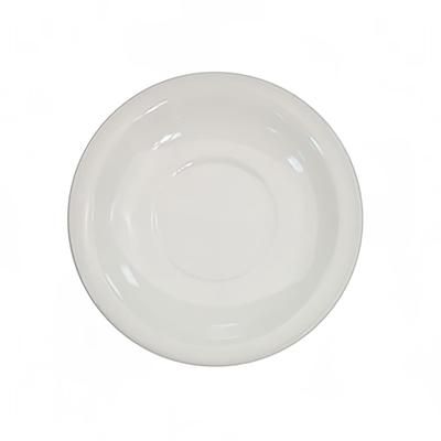 CAC NRC-2 5 1/2" Round NRC Coffee Cup Saucer - Stoneware, American White
