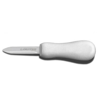 Dexter Russell S126PCP SANI-SAFE 2 3/4" Oyster Knife w/ Polypropylene White Handle, Carbon Steel