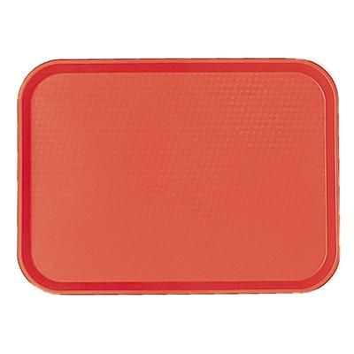 Cambro 1418FF163 Plastic Fast Food Tray - 17 3/4"L x 13 4/5"W, Red