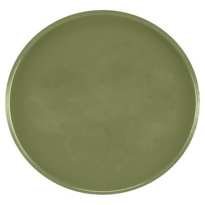 Cambro 1550428 16" Round Serving Camtray - Low-Profile, Fiberglass, Olive Green