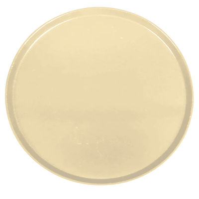 Cambro 1550537 16" Round Serving Camtray - Low-Profile, Fiberglass, Cameo Yellow, 16" Diameter