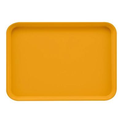 Cambro 1622171 Fiberglass Camtray Cafeteria Tray - 22"L x 16"W, Tuscan Gold, Rectangular, Yellow