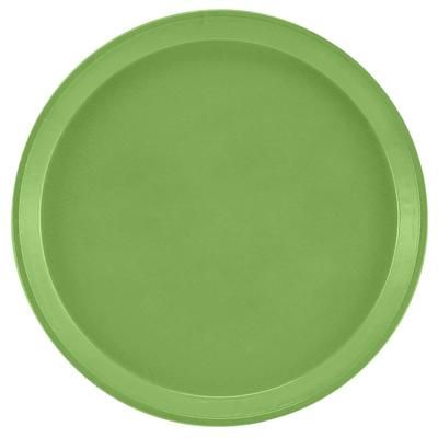 Cambro 900113 9" Round Serving Camtray - Fiberglass, Limeade, Green