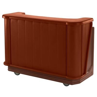 Cambro BAR650PM189 67 1/2" Portable Bar - Post-Mix Drink System, CO2, Brown/Mahogany