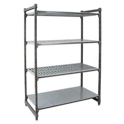 Cambro CBU184272VS4580 Camshelving Basics Vented/Solid Shelving Unit - 4 Shelves, 42"L x 18"W x 72"H