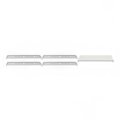 Cambro CPSK2124VS5480 Camshelving Premium Polymer Louvered/Solid Shelf Plate Kit - 21" x 24", Speckled Gray
