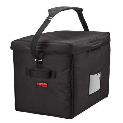 Cambro GBD211517110 GoBag Stadium Food Delivery Bag - 21" x 15" x 17", Nylon, Black