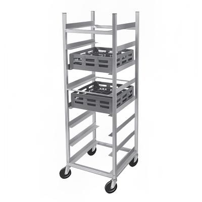 Channel AXD-GRR-8 24"W Glass Rack Cart w/ 8 Glass Rack Capacity, Aluminum