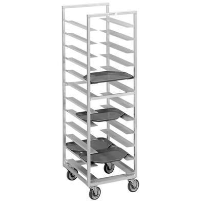 Channel T447A 23"W 24 Tray Cafeteria Tray Rack w/ 5" Bottom Load Slides