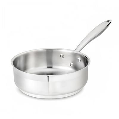 Browne 5724180 8" Stainless Saute Pan, Induction Ready, Silver