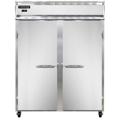 Continental 2FENSA 57" 2 Section Reach In Freezer, 2 Left/Right Hinge Solid Doors, 115v, Stainless Steel