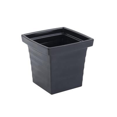 Bon Chef 53108 BLK 24 oz Square Melamine Serving Bowl, Black