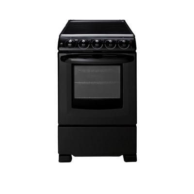 Summit REX2051BRT 20" 4 Burner Electric Stove w/ Ceramic Stove - Black, 220v/1ph, 20" Width
