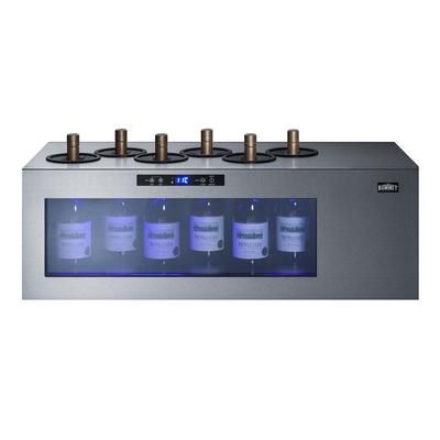 Summit STC6 36" 1 Section Countertop Commercial Wine Cooler w/ 1 Zone - 6 Bottle Capacity, 115v, Stainless Steel