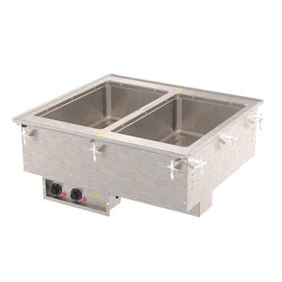 Vollrath 3640051 Drop-In Hot Food Well w/ 2 Full Size Pan Capacity, 208 240v/1ph, Stainless Steel