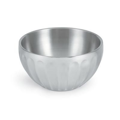 Vollrath 47688 6 9/10 qt Round Insulated Serving Bowl - MirrorFinish Stainless, Silver