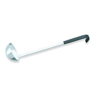 Vollrath 58055 6 oz Soup Ladle - Stainless Steel, Black Kool-Touch Handle, Silver