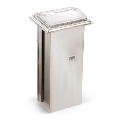 Vollrath 6525-28 In-Counter Napkin Dispenser - 500 Capacity, Chrome Faceplate, Stainless, Silver