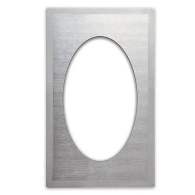 Vollrath 8240116 Miramar Template - 1 Large Oval Decorative Pan, 12x20" Satin-Finish Stainless
