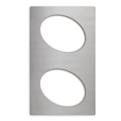 Vollrath 8240314 Miramar Template - 2 Small Oval Decorative Pans, 12x20" Stainless