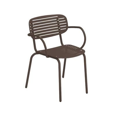 emu E640 (41) Mom Indoor/Outdoor Stackable Armchair - Steel, Bronze, E-Coated Powder Finish