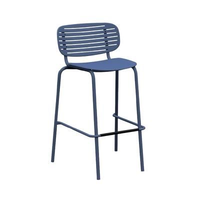emu E649 (41) 40" Mom Barstool w/ Ladder Back & Seat - Steel, Bronze, E-Coated Powder Finish