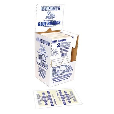 Royal Industries JT182B Double Jeopardy Glue Board - 8 1/2" x 5 1/2", Banana, White, Case of 72