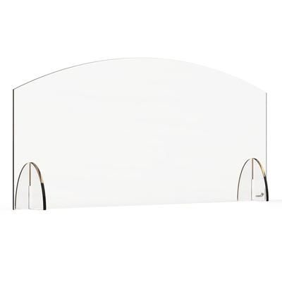 Rosseto AG003 Freestanding Safety Shield - 36"L x 15 1/2"H, Acrylic, Clear