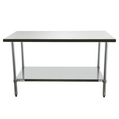 Duke 416S-2460 60" 16 ga Work Table w/ Undershelf & 400 Series Stainless Steel Flat Top