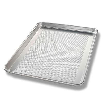 Chicago Metallic 40857 1/2 Half Size Bun / Sheet Pan - 18" x 13" x 1", 18 gauge Aluminum, Perforated, Silver