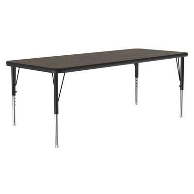 Correll A2448-REC-01-09-09 Activity Table w/ 1 1/4" High Pressure Top, 48"W x 24"D, Walnut, Brown