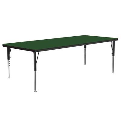 Correll A3072-REC-39-09-09 Activity Table w/ 1 1/4" High Pressure Top, 72"W x 30"D, Green