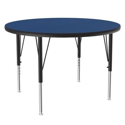 Correll A42-RND-37-09-09 42" Round Table w/ 1 1/4" High Pressure Top, Blue
