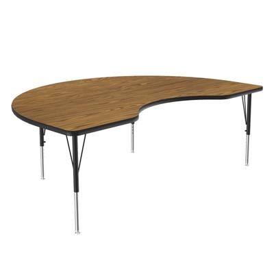 Correll A4872-KID-06-09-09 Activity Table w/ 1 1/4" High Pressure Top, 72"W x 48"D, Oak, Brown