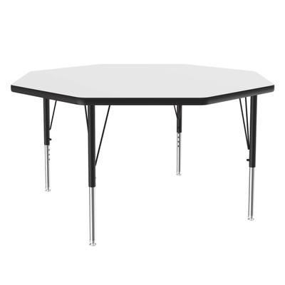 Correll A48-OCT-36-09-09 48" Octagonal Table w/ 1 1/4" High Pressure Top, White