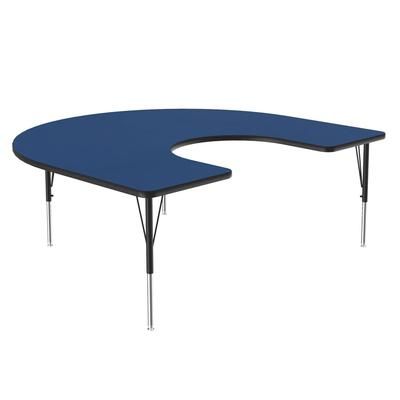 Correll A6066-HOR-37-09-09 Activity Table w/ 1 1/4" High Pressure Top, 66"W x 60"D, Blue