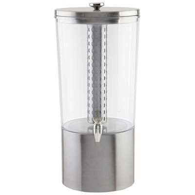 Tablecraft 10451 4 1/2 gal Beverage Dispenser - Plastic Container, Stainless Steel Base, Silver