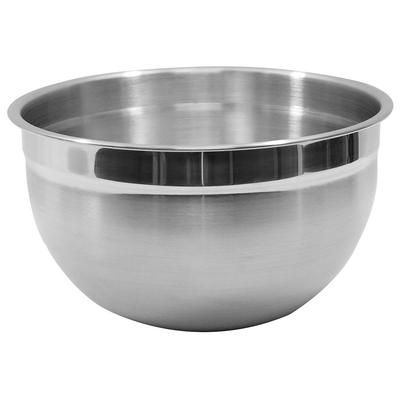 Tablecraft H834 8 Quart Stainless Steel Premium Mixing Bowl, Silver