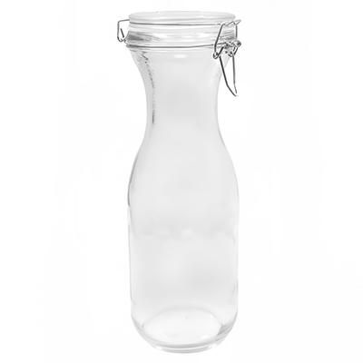 Tablecraft RGC34 34 oz Carafe w/ Silicone Seal - Glass, Clear, Case of 6