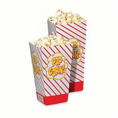 Gold Medal 2060 1 1/4 oz Medium Scoop Disposable Popcorn Boxes, 500/Case, 1.25 Ounce, Multi-Colored