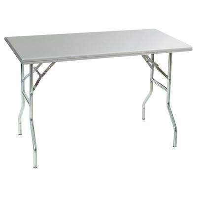 Eagle Group T3072F 72" 18 ga Work Table w/ 430 Series Stainless Steel Flat Top