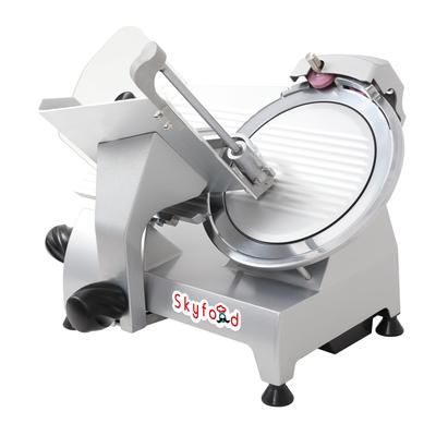 Skyfood GL250F Manual Meat Commercial Slicer w/ 10" Blade, Belt Driven, Aluminum, 1/3 hp, 110 V